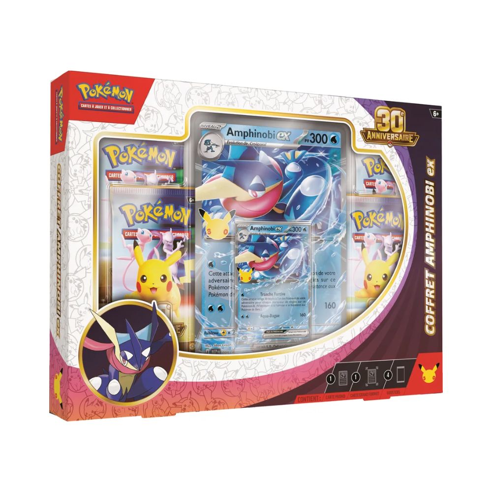 Coffret Pokémon 30e Anniversaire Amphinobi-ex