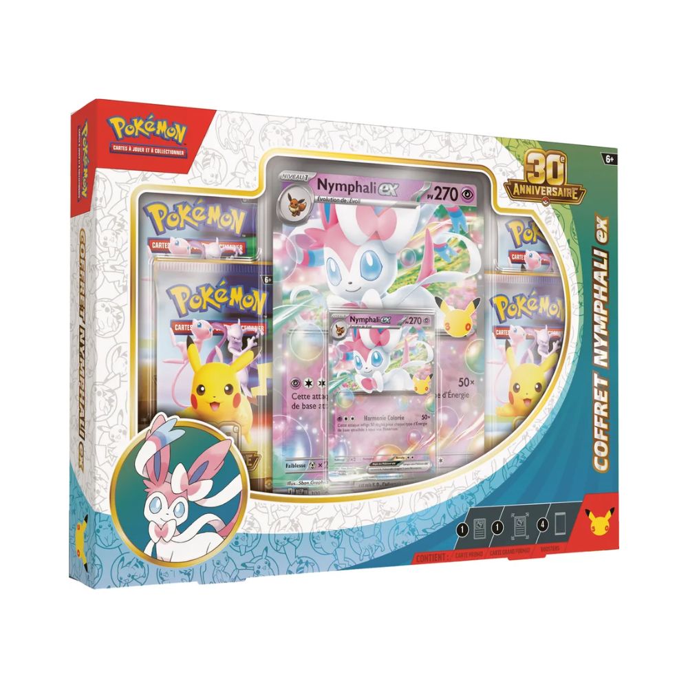 Coffret Pokémon 30e Anniversaire Nymphali-ex